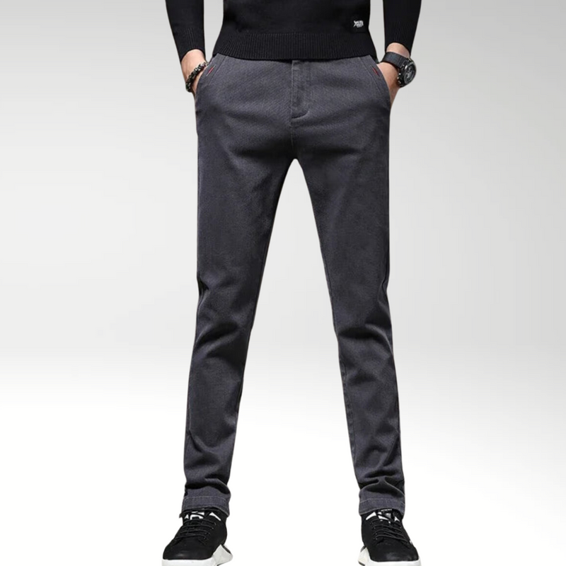 Somara™ | Pantalon Slim en Coton Stretch Classique